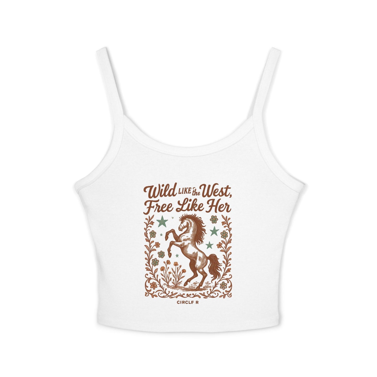 Wild Like The West Women's Crop Tank Top