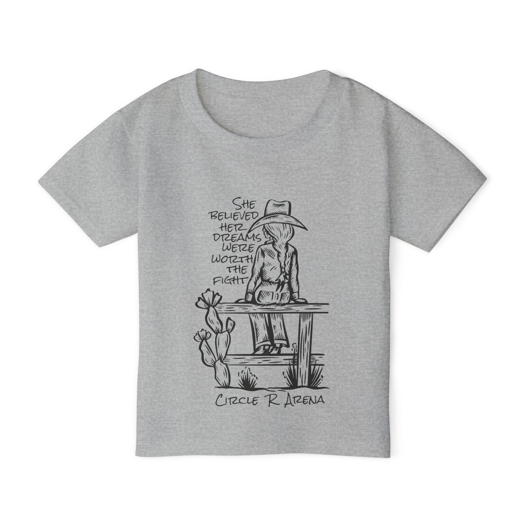 Worth The Fight - Circle R Arena Logo Toddler Tee