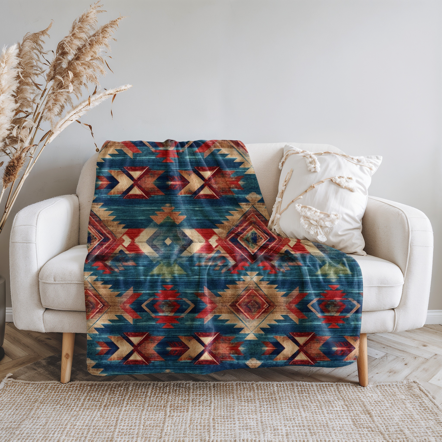 Aztec Velveteen Plush Blanket