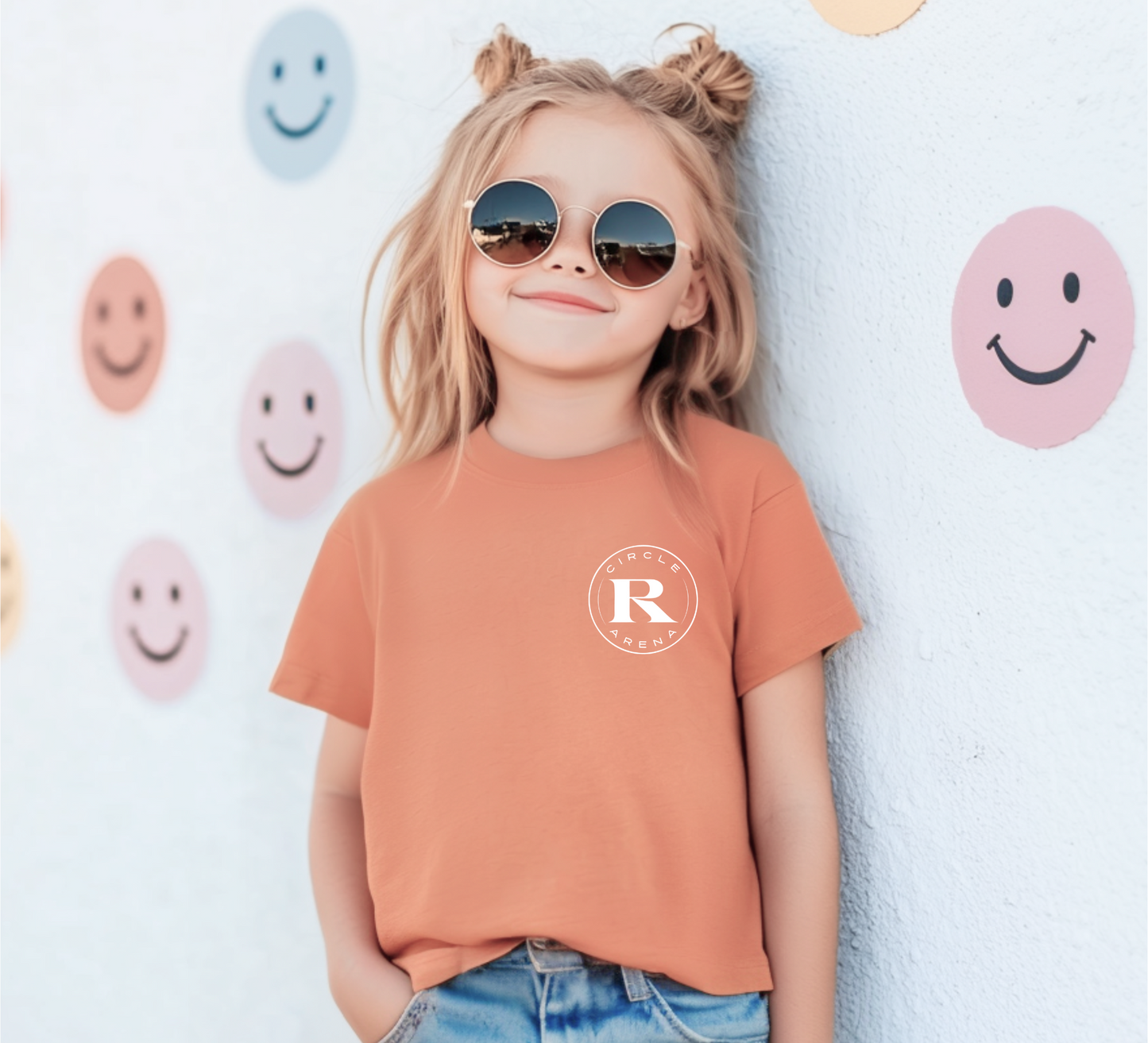 Circle R Arena Logo Unisex Kids Tee