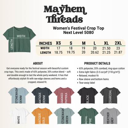 Women's Next Level®  Festival Crop Top