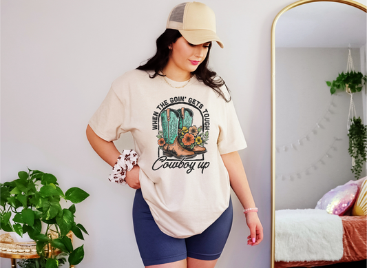 Cowboy Up Graphic Tee – Western Cowgirl Rodeo T-Shirt