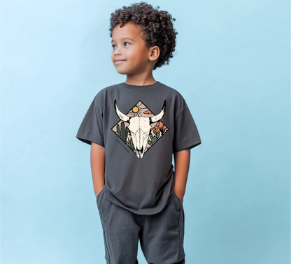 Desert Sunset CRA Logo Unisex Kids Tee