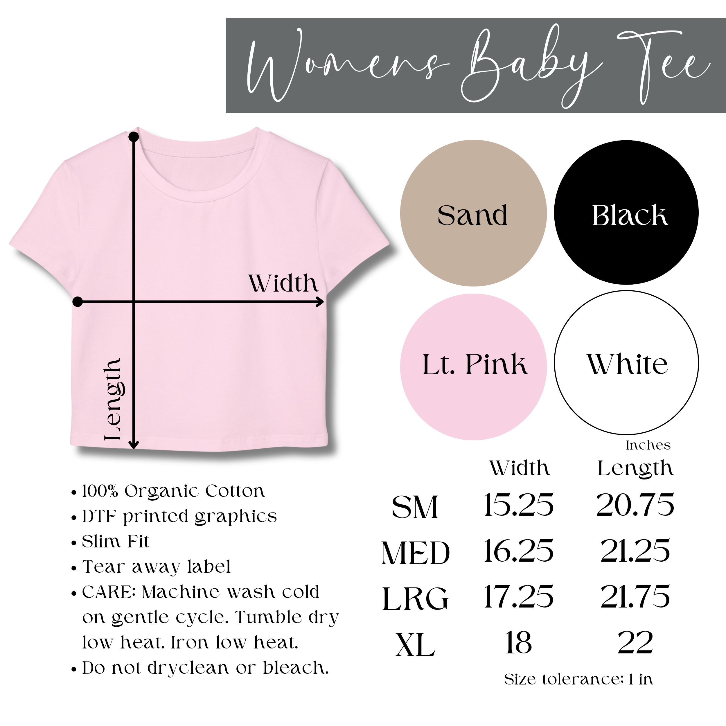 Grit & Grace Women's Baby Tee