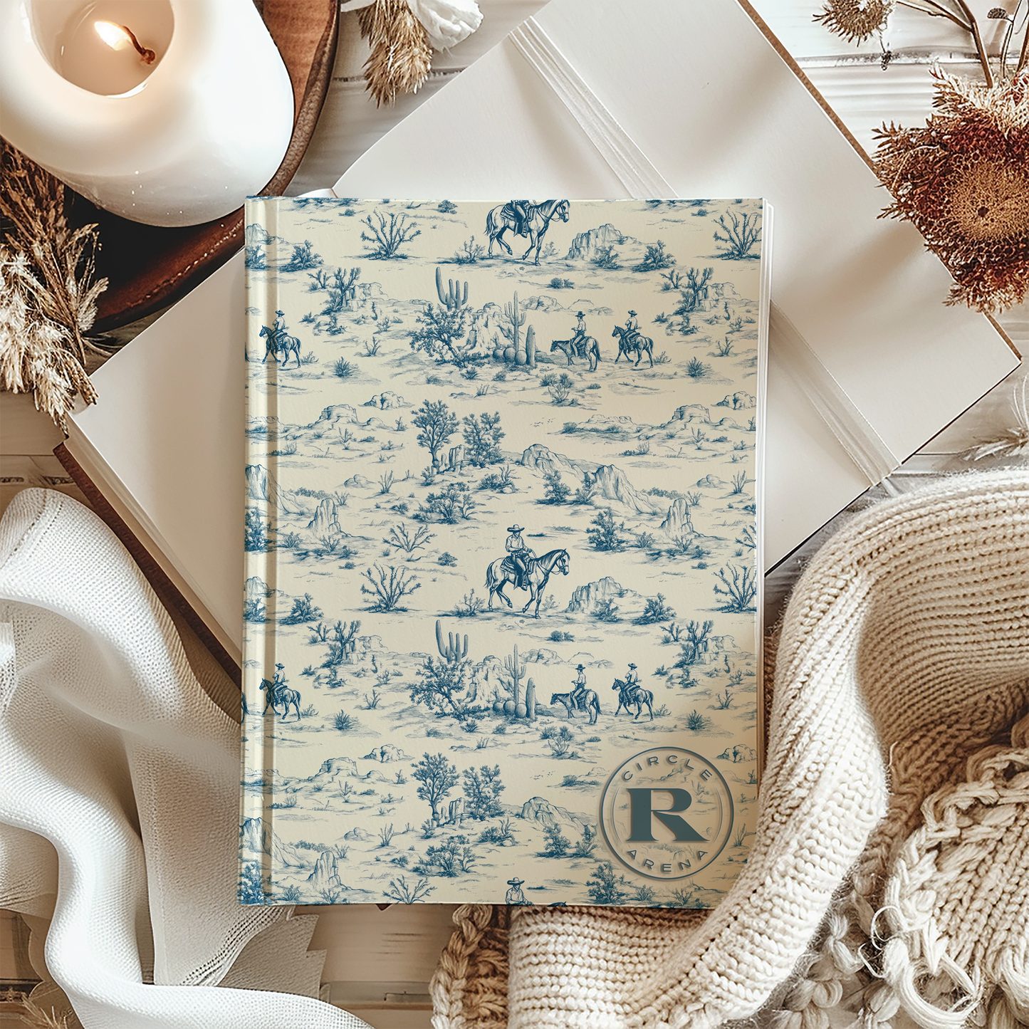 Vintage Western Hard Cover Journal