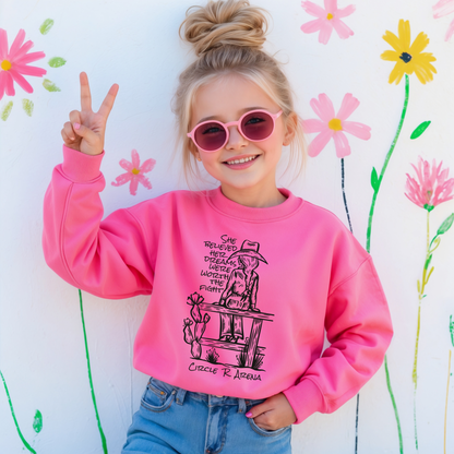 Worth The Fight - Circle R Arena Unisex Kids Sweatshirt