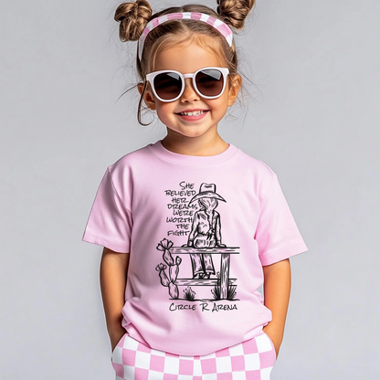 Worth The Fight - Circle R Arena Kids Tee