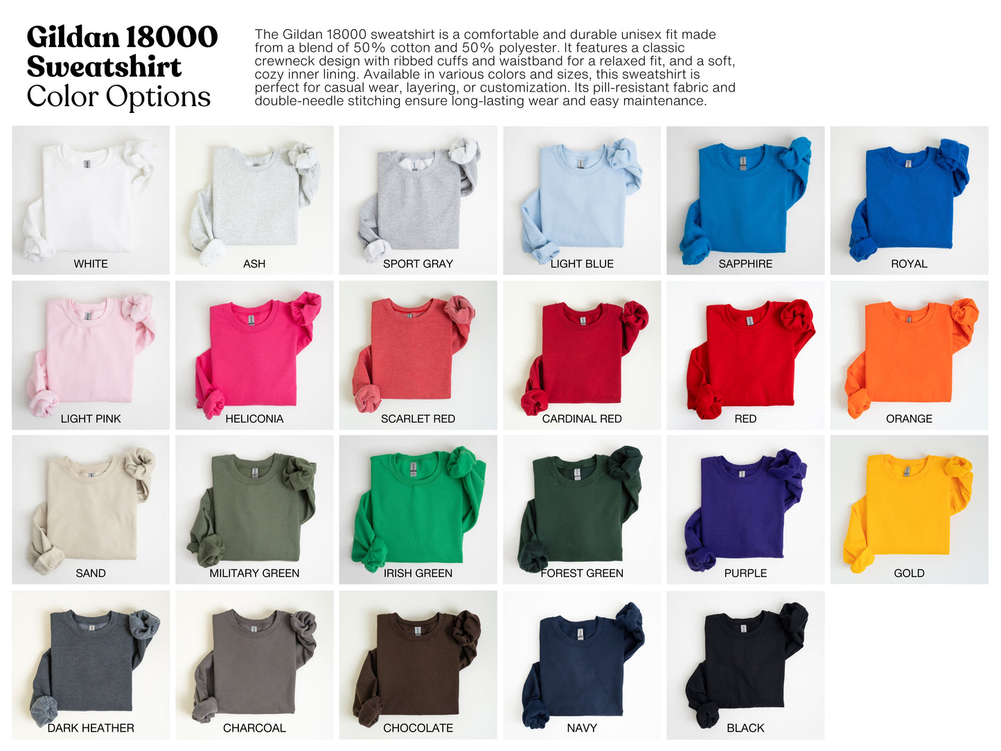 Grit & Grace Gildan® Adult Crewneck Sweatshirt