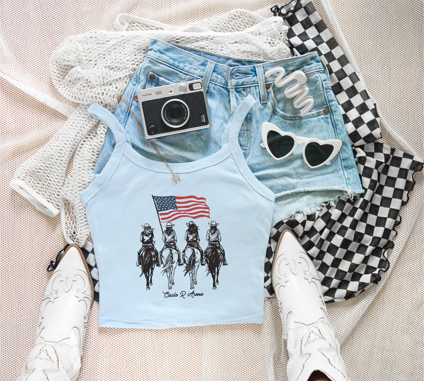 American Cowgirls Crop Tank Top