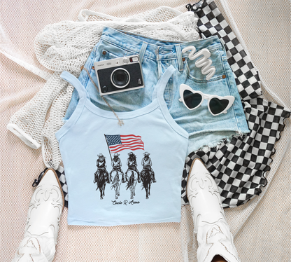 American Cowgirls Crop Tank Top