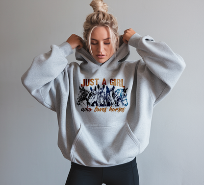 Just a Girl Who Loves Horses Gildan™️ Hoodie