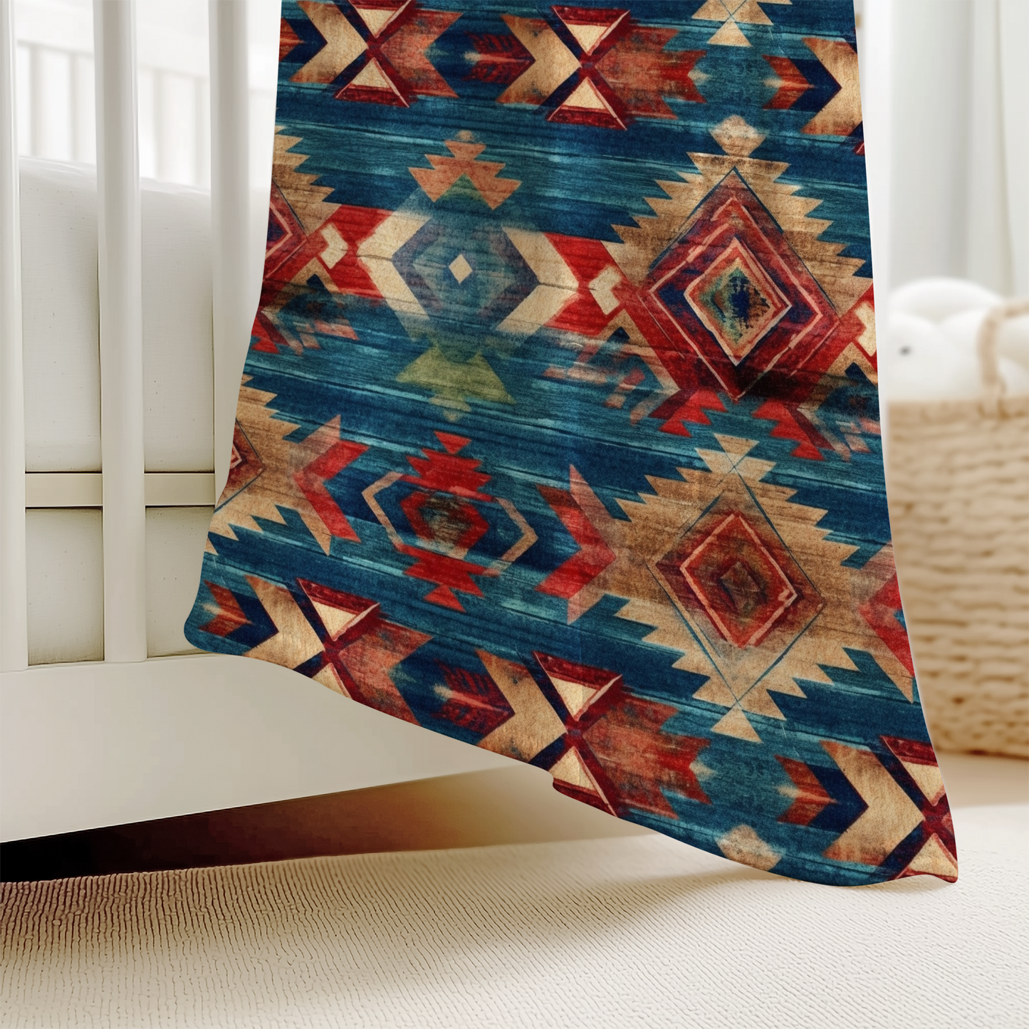Aztec Velveteen Plush Blanket