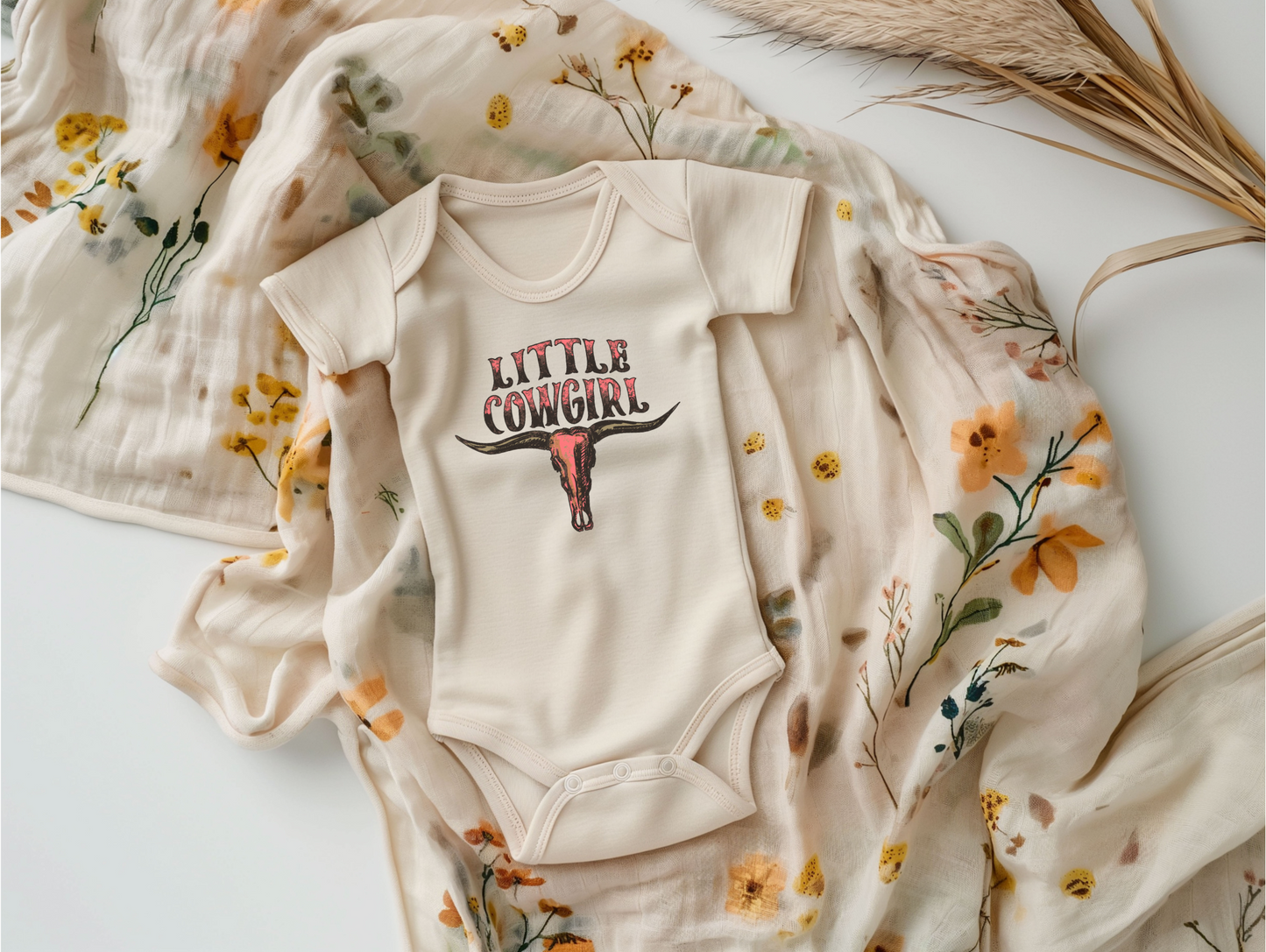 Little Cowgirl Onesie – Western Baby Bodysuit | Cowgirl in Training Outfit | Country Baby Shower Gift 🤠