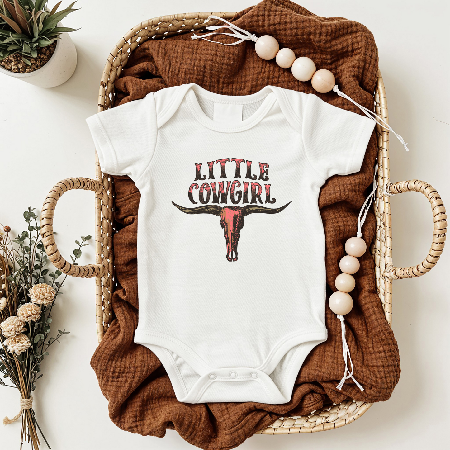 Little Cowgirl Onesie – Western Baby Bodysuit | Cowgirl in Training Outfit | Country Baby Shower Gift 🤠