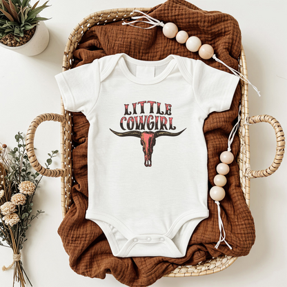 Little Cowgirl Onesie – Western Baby Bodysuit | Cowgirl in Training Outfit | Country Baby Shower Gift 🤠