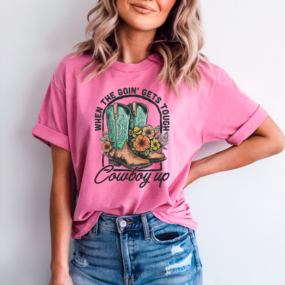 Cowboy Up Graphic Tee – Western Cowgirl Rodeo T-Shirt