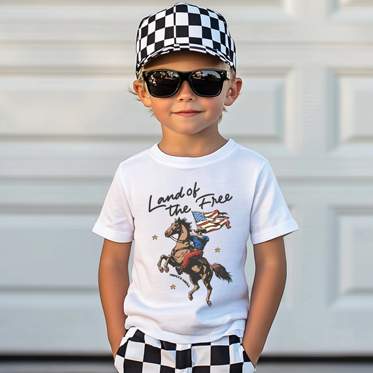 Land of The Free Kids Tee