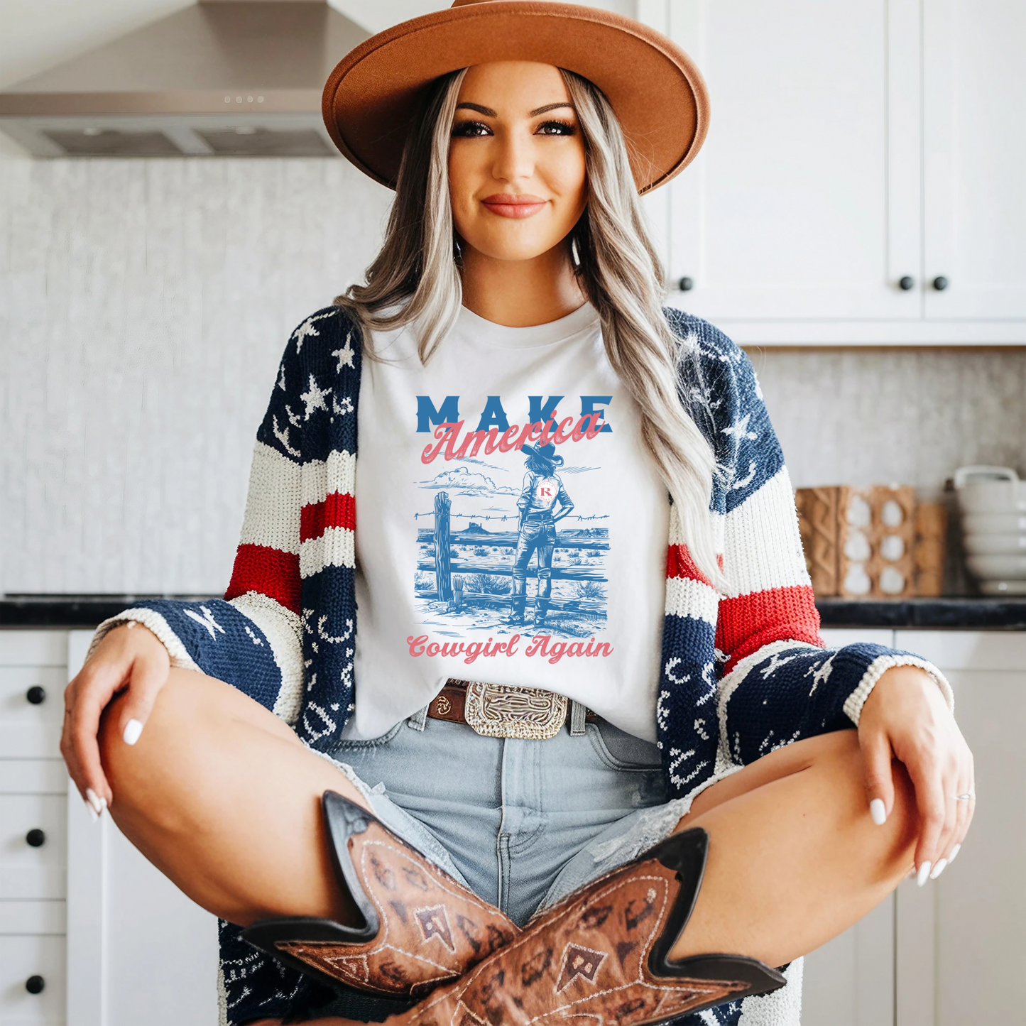 Make America Cowgirl Again Adult Tee