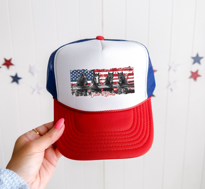 Western Patriotic Trucker Hat