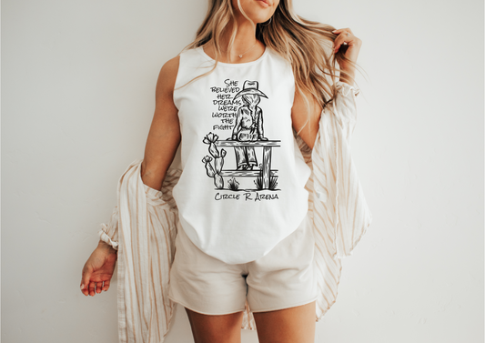 Worth The Fight - Circle R Arena Logo Unisex Tank